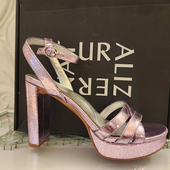 NATURALIZER Mallory Ankle Strap Platform Sandals. Floor Model. Size 8.5 - Picture 1 of 13
